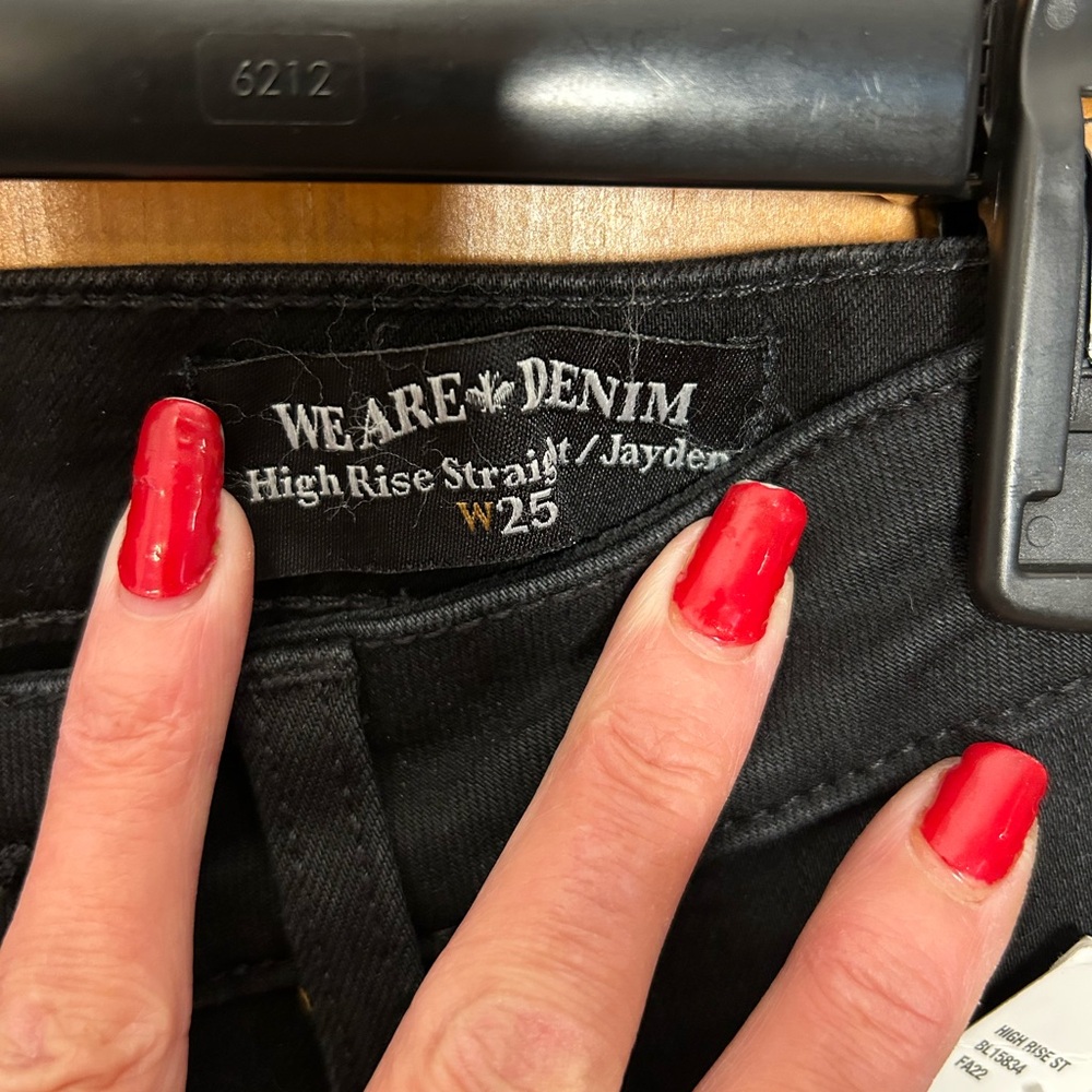 Buffalo David Bitton Black Straight Leg Jeans Classic Style❤️Hight rise❤️25 - Picture 4 of 10